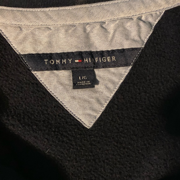 Tommy Hilfiger Spell Out Half-Zip Sweater Large - Picture 5 of 5
